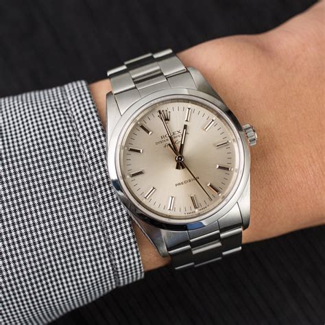 rolex airking silver dial|rolex air king 14000 price.